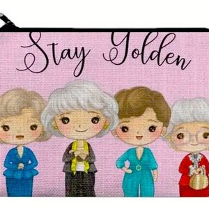 Golden Girls ‘Stay Golden’ MakeUp Cosmetic Bag Accessory Bag